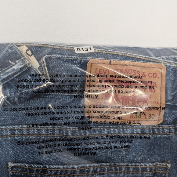 Levis 527 Slim Bootcut Jeans Mens 34x30 Medium Wash Blue Denim 100% Cotton - Picture 12 of 12